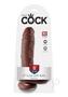 King Cock Dildo With Balls 8in - Chocolate